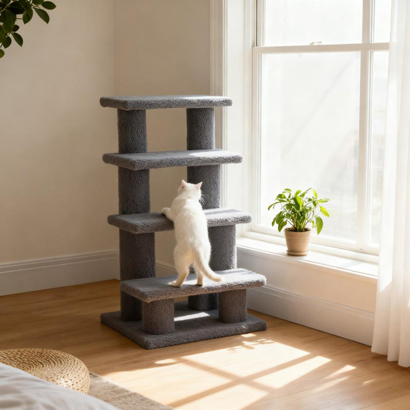 Escalier à griffer à plusieurs niveaux pour chat, pour salon, chambre à coucher