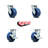 4 Piece Polyurethane Caster Set