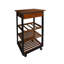 Chariot-bar en bois massif Kilgo