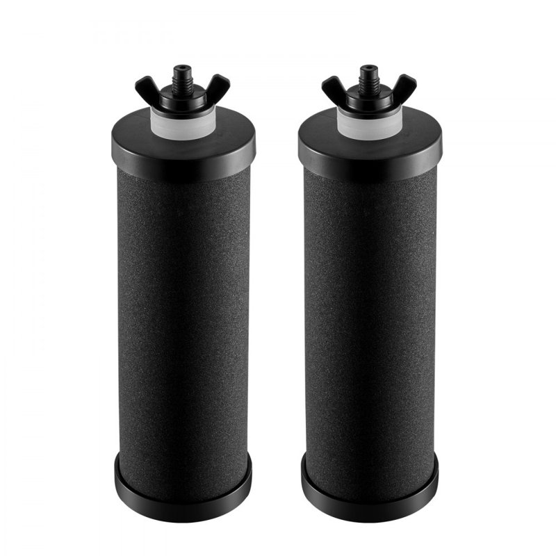 Purification, remplacement du filtre à eau pour système de filtre à gravité, paquet de 2, Noir mat