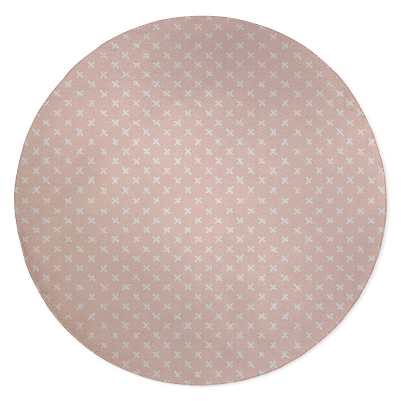 Tapis d'extérieur antidérapant Criss Cross, Rond 5 pi