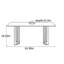 Rectangular minimalist dining table-123474377