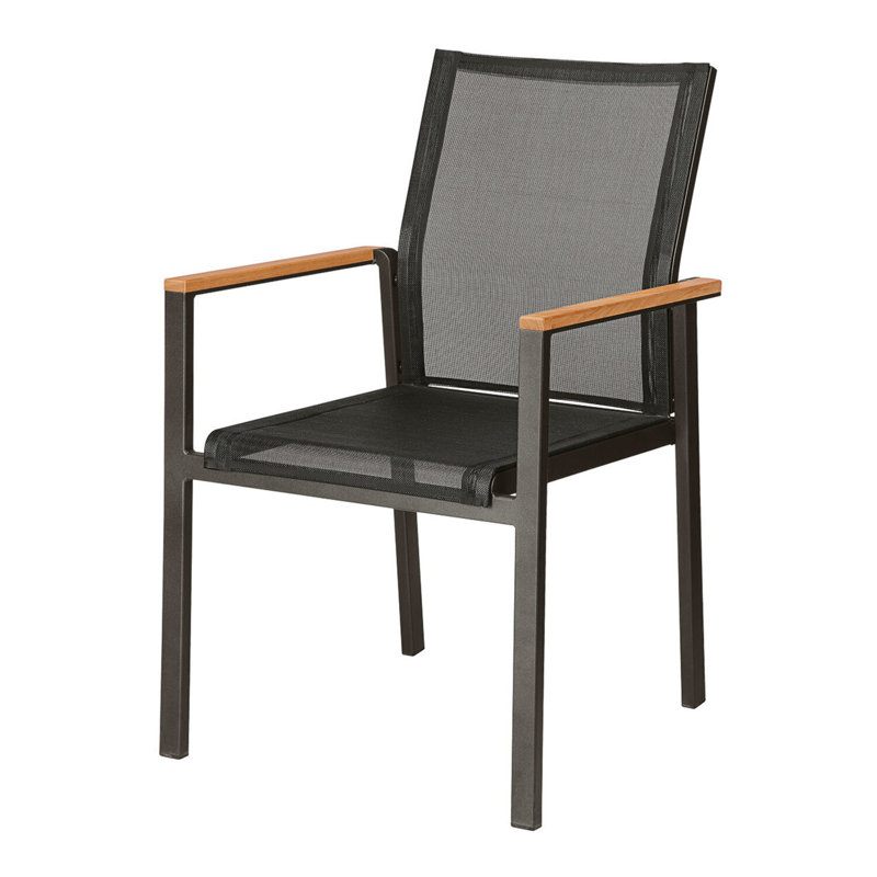 Aura Dining Armchair, Charcoal/Graphite