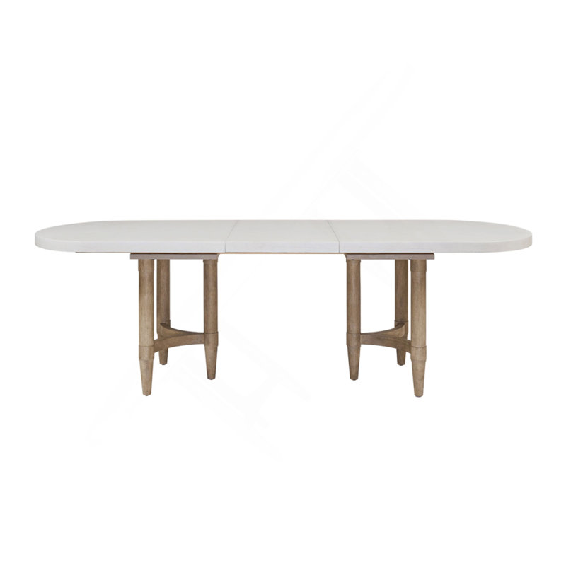 Triad Double Pedestal Dining Table With Leaf