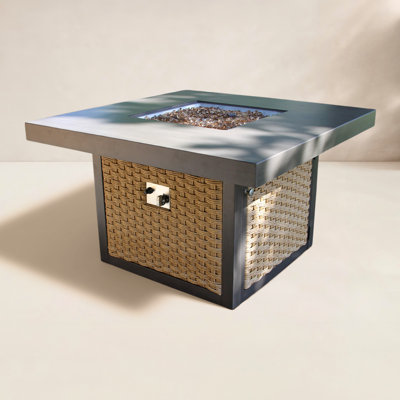Sahara Aluminum Propane Firepit Table