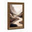 «Layered Brown and Beige Wavy Desert Scene», art mural-133562383