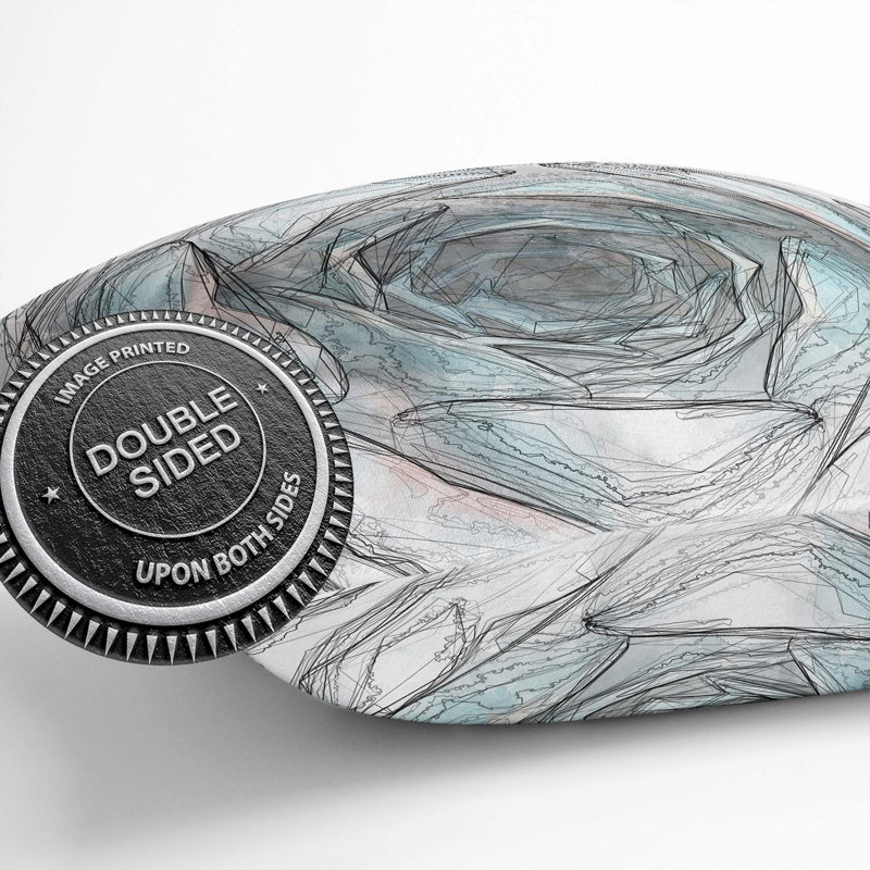 Succulent Plant Cushion with Filling, 55cm H x 55cm W x 20cm D