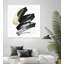 «Golden Brushstroke I», reproduction d'art sur toile géante 72 po x 72 po-59885008