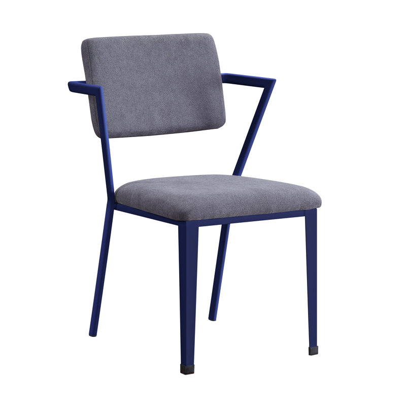 Chaise d'appoint en polyester Egon, Bleu