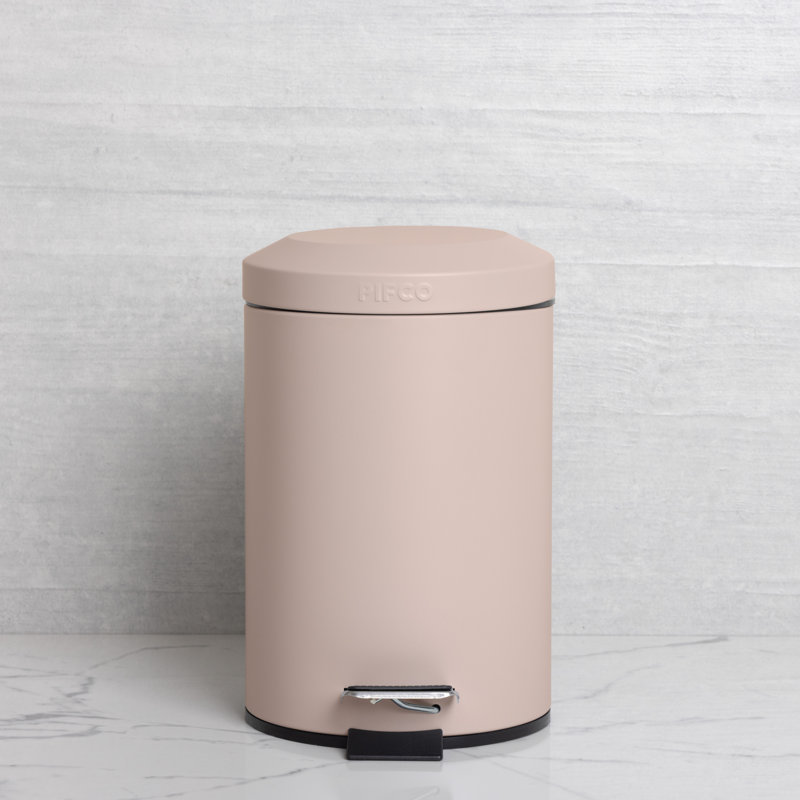 Steel Step On Waste Bin, Light Grey