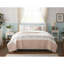 Ensemble de literie en coton 6 pièces, très grand / très grand, rosé, réversible avec coussins de couleur composite-128738072-128738074