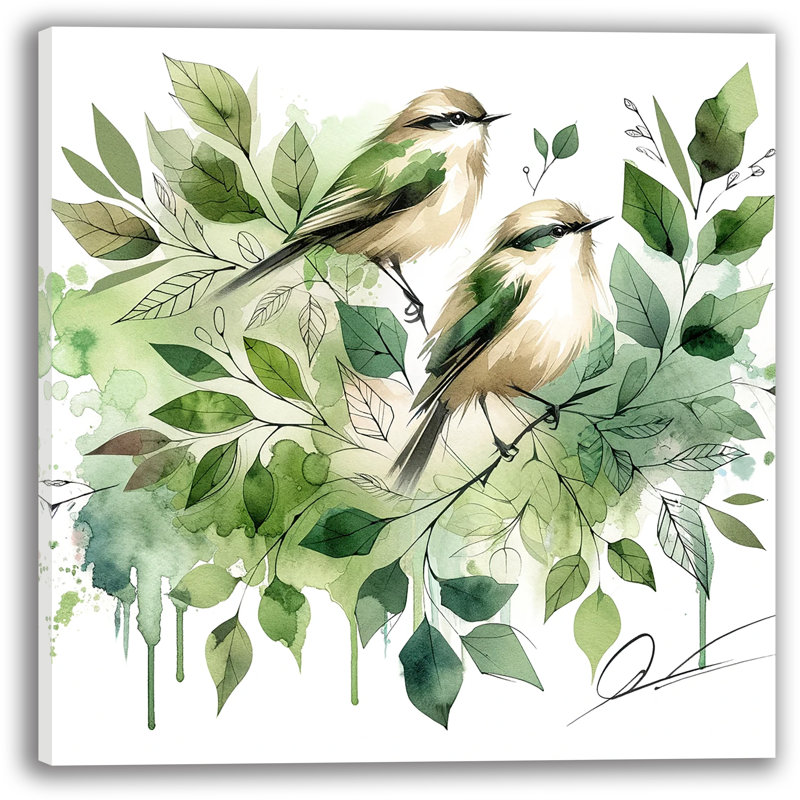 " Verdure Melody ", 12" H x 12" W x 1" D
