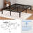14'' Metal Platform Bedframe With Headboard Compatible No Box Spring Needed-352094587