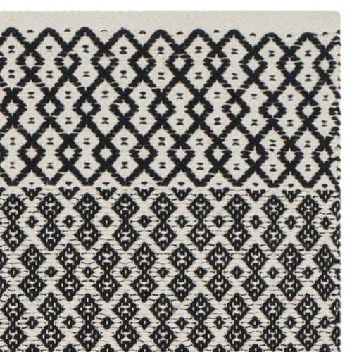 Ebern Designs Haqeem Flatweave Cotton Geometric Rug & Reviews | Wayfair