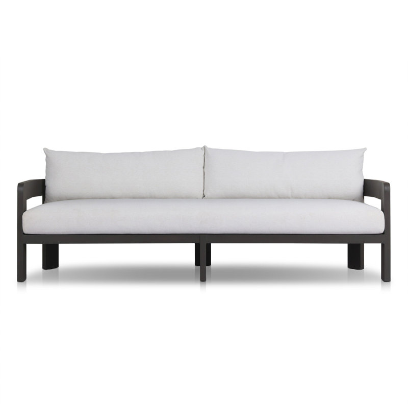 Jackson Outdoor Metal Sofa-96"-Alessi Linen, Alessi