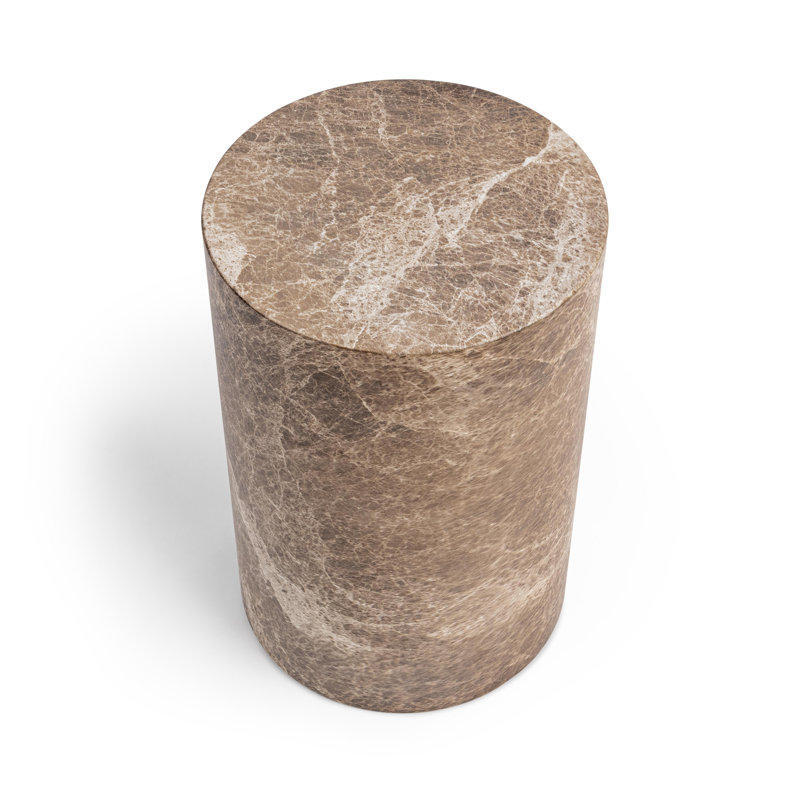 Norfolk Round Display Pedestal, 27" H x 27" W x 27" D, Brown