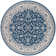Anmie Oriental Dark Blue/Cream Area Rug