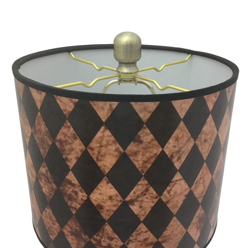Dimaina Crystal Buffet Lamp, Antique Brass/Brown