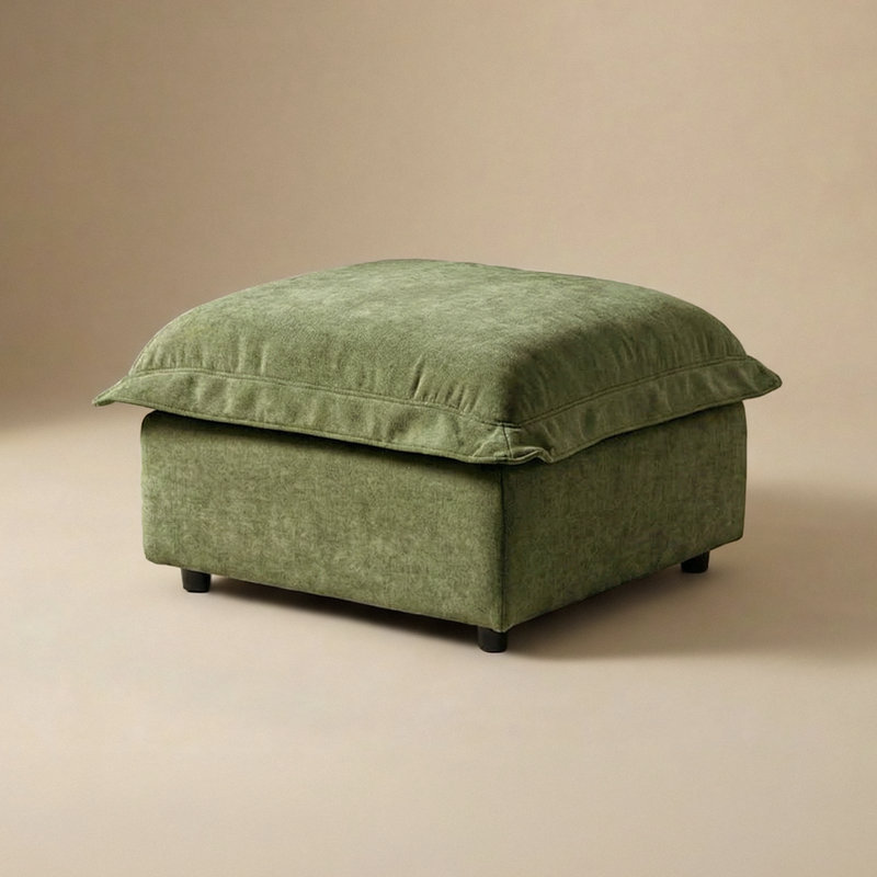 Pouf de rangement Qoosh, vert genévrier, Juniper Green