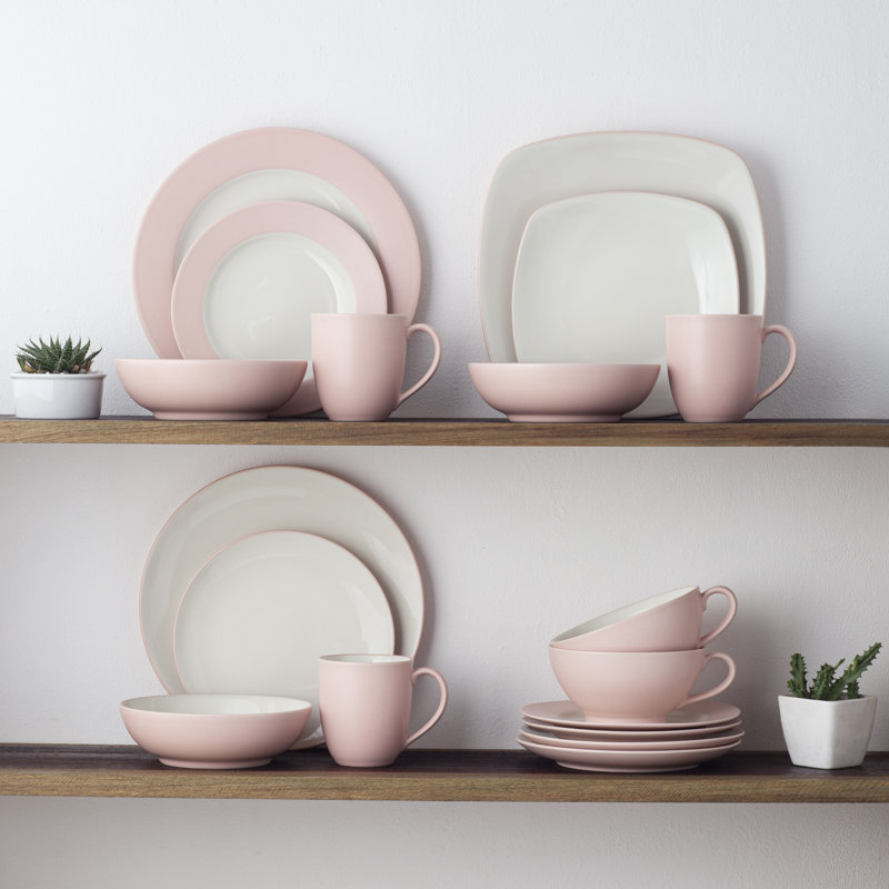 Noritake Colorwave Rim 4-Piece Place Setting, Service for 1, Pink