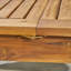 Table de salle à manger d'extérieur extensible en bois d'acacia