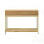 Table d'entrée avec deux tiroirs, conception géométrique saisissante pour un décor moderne et rétro dans les couloirs et les salons-1240730292