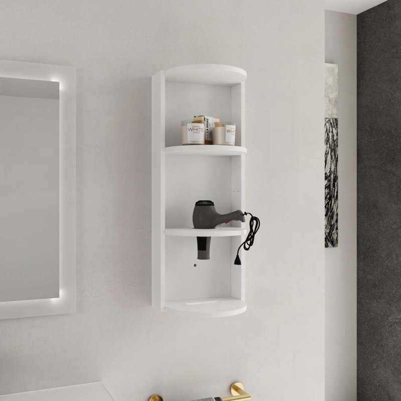 Bathroom Wall-Mounted Storage Rack, Float Mounting Design