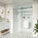Opal Mirage MCOCOD 56-61" W x 76" H Double Sliding Frameless Smooth Sliding Shower Door with 3/8"(10mm)Clear Glass