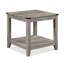Ensemble de table basse 3 pièces avec table basse rectangulaire en bois et deux tables de bout carrées assorties