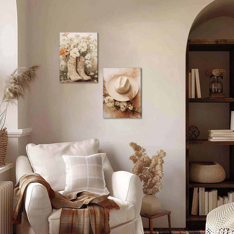 2 Piece Wrapped Canvas Wall Art