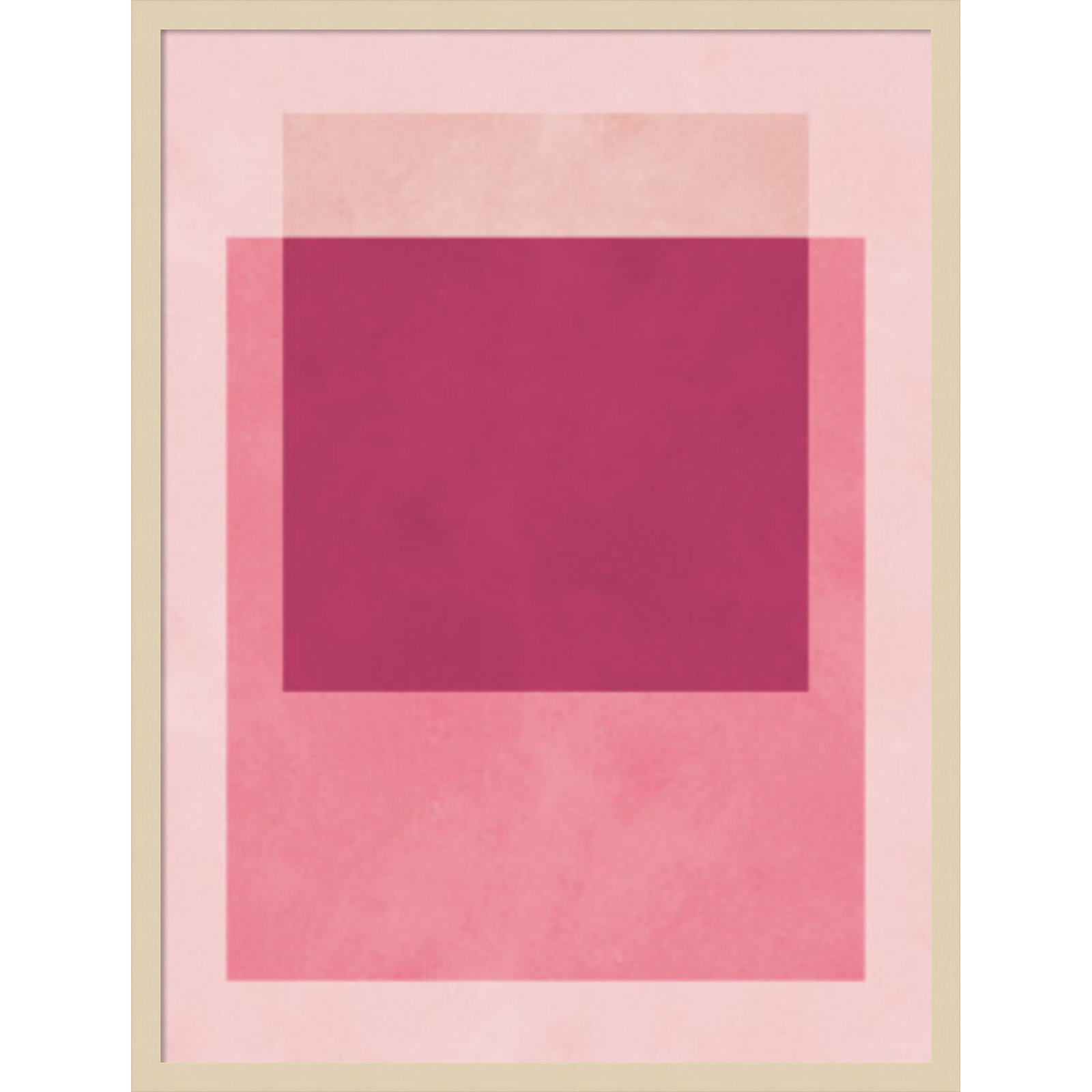 Overlapping Geometry 12 Print, 33" H x 25" W, Brown