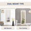 Miroirs pleine grandeur touffetés en cristal Keyly