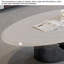 Table basse moderne minimaliste ovale en marbre-130612308