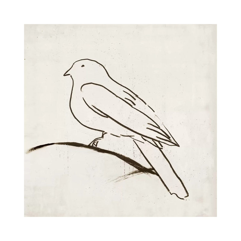 Bird I 1 Piece Wrapped Canvas Painting, 45.72 cm H x 45.72 cm W x 1.91 cm D