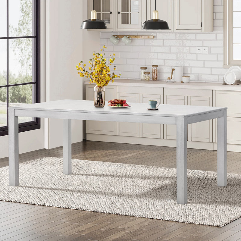 Ensemble de salle à manger 5 pièces avec chaise Soild, Blanc