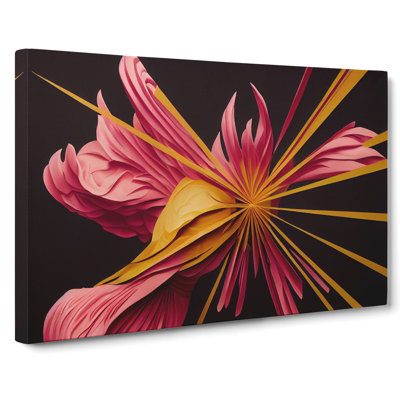 Fantastic Modern Flower - Wrapped Canvas