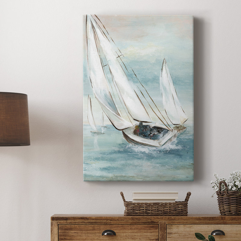 Catching Wind -Custom Wrapped Gallery Cavas, 18" H x 12" W
