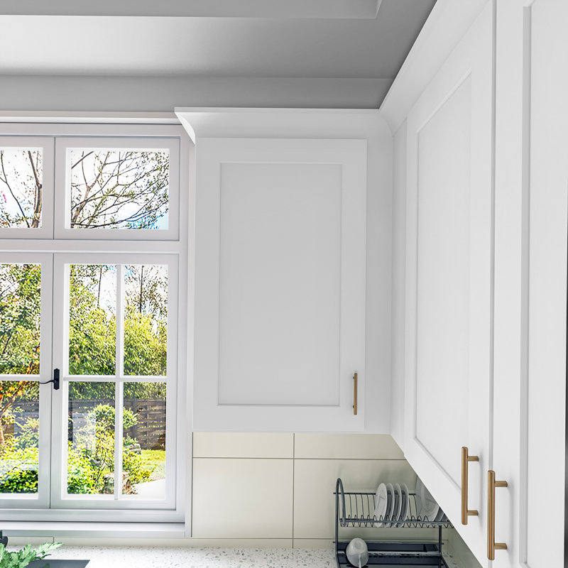 Armoire de cuisine en bois massif prête à assembler, H 36 po x l 21 po x P 12 po, White
