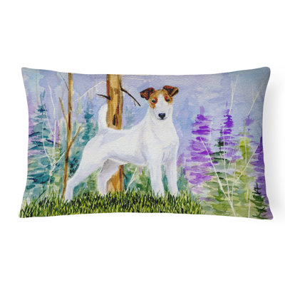 Jack Russell Terrier Indoor/Outdoor Throw Pillow