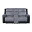 Causeuse inclinable gris / noir ALICIA
