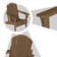 Chaise Adirondack pliable pour l'extérieur-1599260001