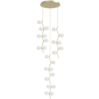 Lustre spectaculaire / unique à niveaux 24 lumières Hampton