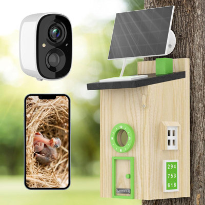  Maison d'oiseaux solaire avec caméra - 2K HD Smart Birdn