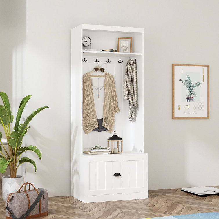 Ashya Hall Tree 27.7'' Wide with Bench and Shoe Storage