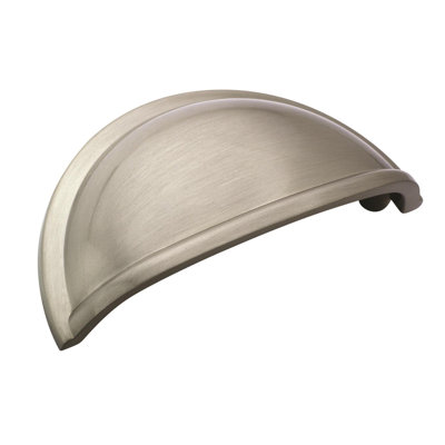 Cup Pulls 3 inch (76mm) Center-to-Center Satin Nickel Cabinet Cup Pull - 25 Pack