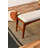 Elegant Hornbeam Wood Bench, 47.2 x 15.7 x 17.7 inches | Luxurious Cream Linen Fabric Cushion, Walnut & Cream Finish | Perfect for Modern Entryways, Living Rooms & Bedrooms, Stylish & Durable Design