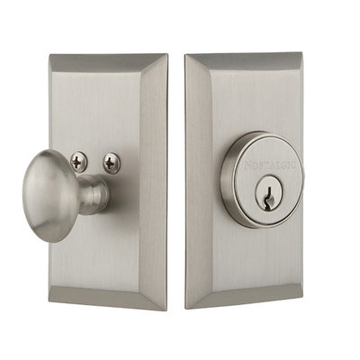 Nostalgic Warehouse Studio Plate Single Cylinder Deadbolt