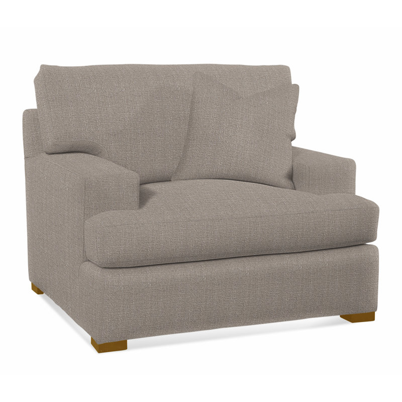 Cambria Chair, Havana Finish, Stone Crypton Performance; 0884-83