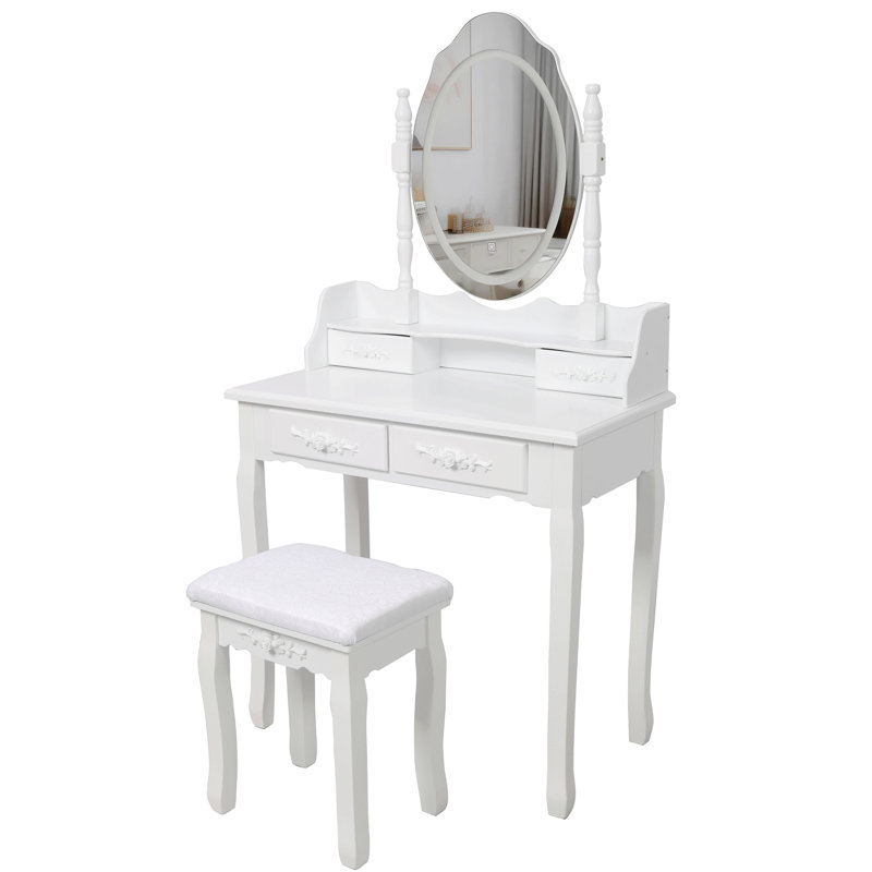 Ensemble de coiffeuse Princess, Blanc