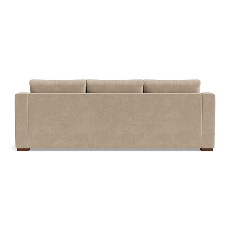 Lucca Sofa (95"), Velvet - Beige